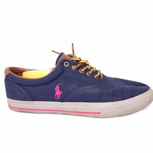 Polo Ralph Lauren Blue/Pink Lace Up Sneakers!